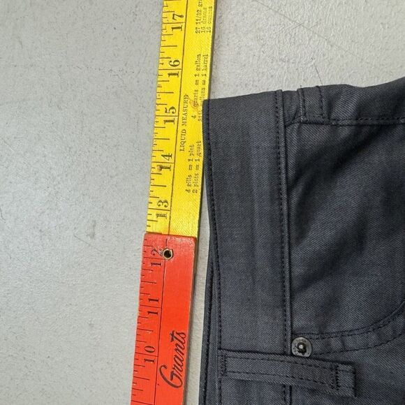 Rag & Bone Devi Skinny Jeans Lace Up Ankle Waxed Coated Black Wash Sz 28 (31x28) - Picture 6 of 9